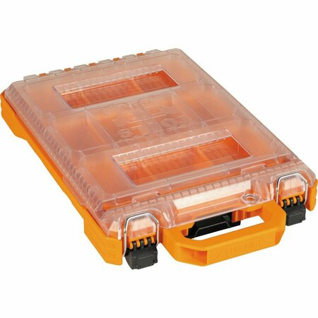 KLEIN TOOLS MODbox Component Box, Impact-Resistant Polymers, Orange, 11 in W x 17 in D x 3 in H 54809MB